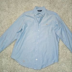 Ralph Lauren blue button shirt